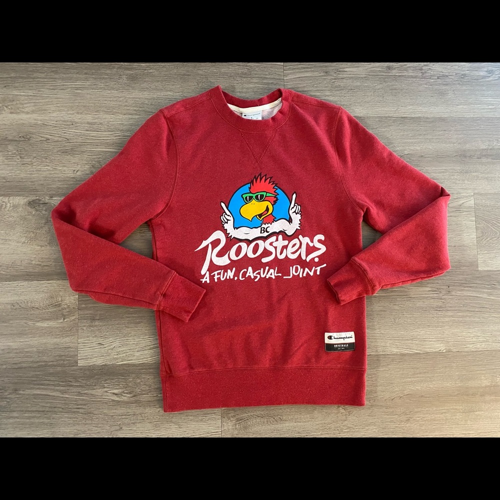 Vintage Champion Roosters Crewneck Sweatshirt Men’s Size Small EXCELLENT